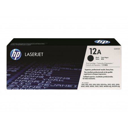 HP 12A - noire - original - toner