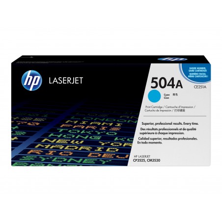 HP 504A - cyan - original - toner