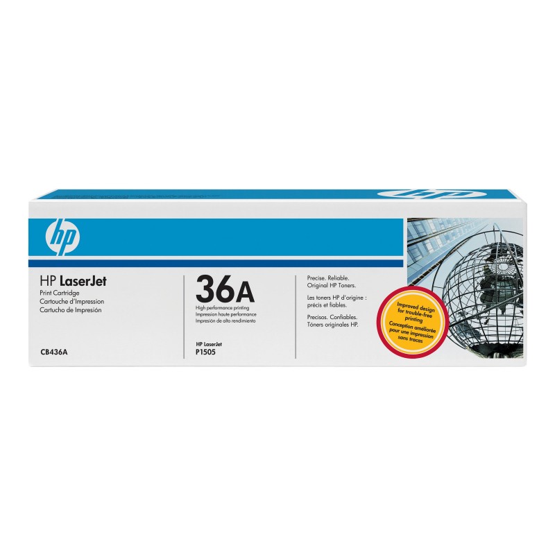 HP 36A - noire - original - toner