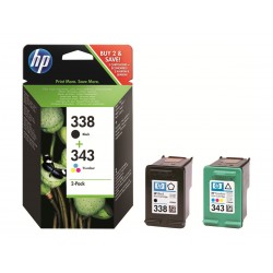 Encre HP 338/343 Noir+Couleur