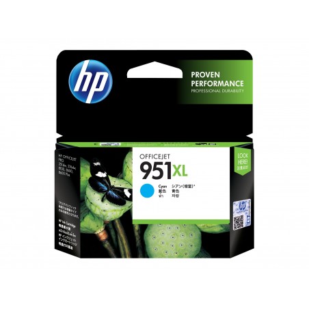 HP 951XL - à rendement élevé - cyan - originale - cartouche d'encre