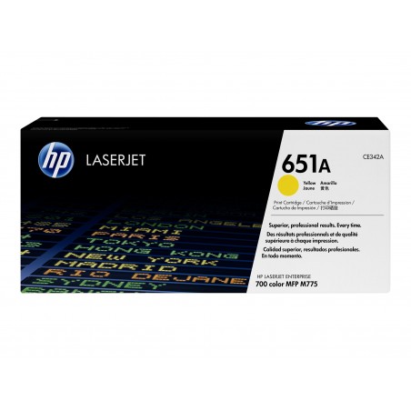 HP 651A - jaune - original - toner