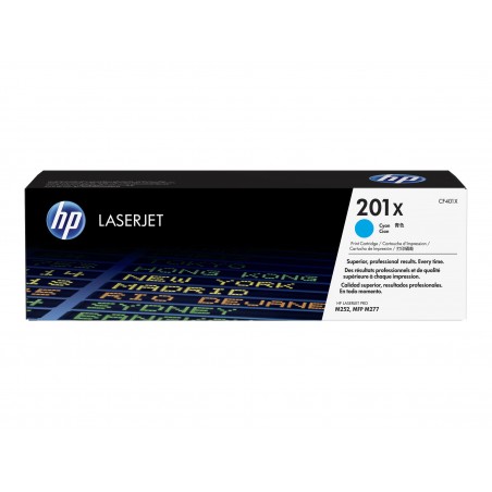 HP 201X - à rendement élevé - cyan - original - toner