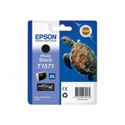 Epson T1571 Tortue - noire photo - originale - cartouche d'encre