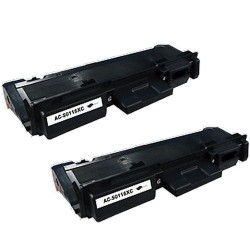 Toner équivalent à Samsung MLT-D116S Pack de 2 Noir