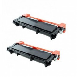 Pack de 2 toners Brother TN2410 compatible