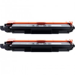 Pack de 2 toners Brother TN247BK compatible