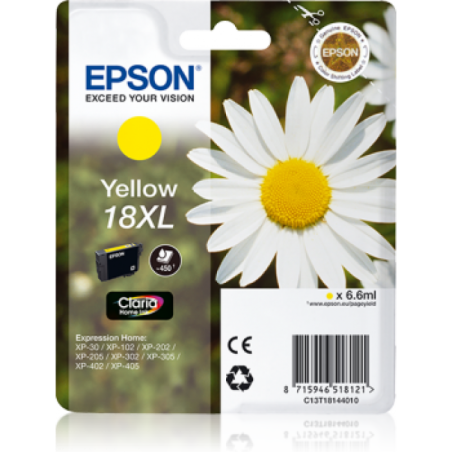 Epson T1814XL Paquerette - à rendement élevé - jaune - originale - cartouche d'encre