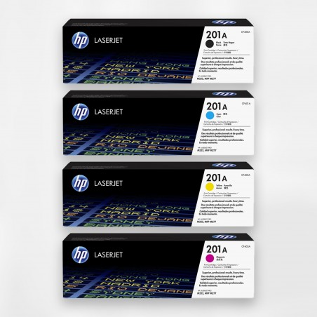 HP 201A Noir, cyan, jaune, magenta Pack de 4