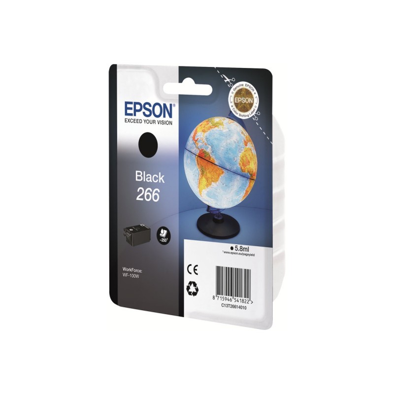 Epson T266 Globe - noire - originale - cartouche d'encre