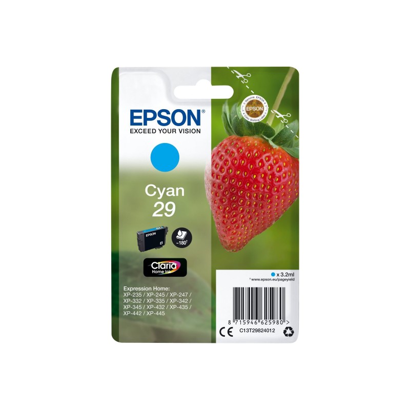 Epson T29 Fraise - cyan - originale - cartouche d'encre