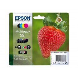 Epson T29 Fraise - Pack de 4 - noire, cyan, magenta, jaune - original - cartouche d'encre