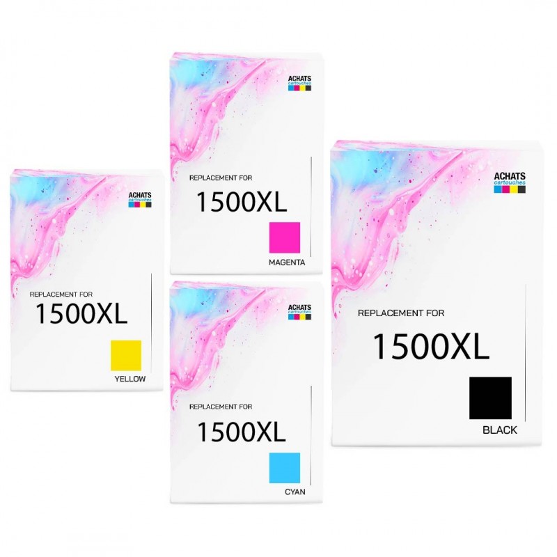 Cartouche d'encre équivalent à Canon Multipack PGI 1500XL BK / PGI 1500XL C / PGI 1500XL M / PGI 1500XL Y Pack de 4