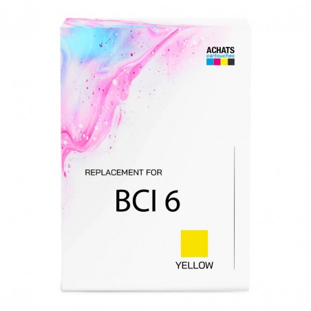 BCI 6 Yellow 4708A002 compatible Jaune Canon