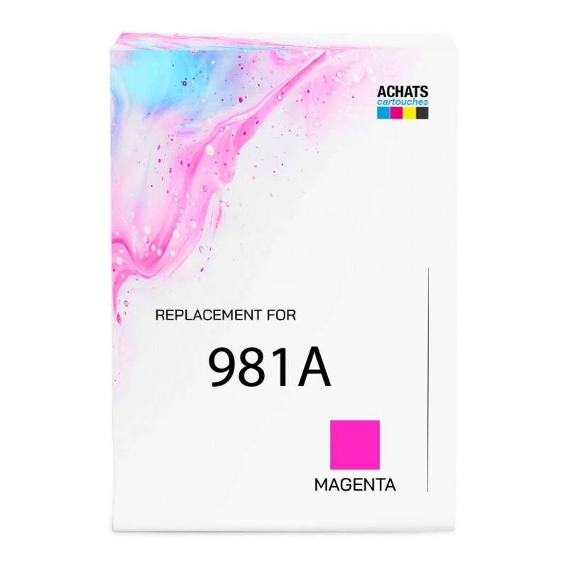 Cartouche d'encre équivalent à HP 981A Capacité standard Magenta