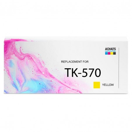 TK-570Y toner compatible Jaune