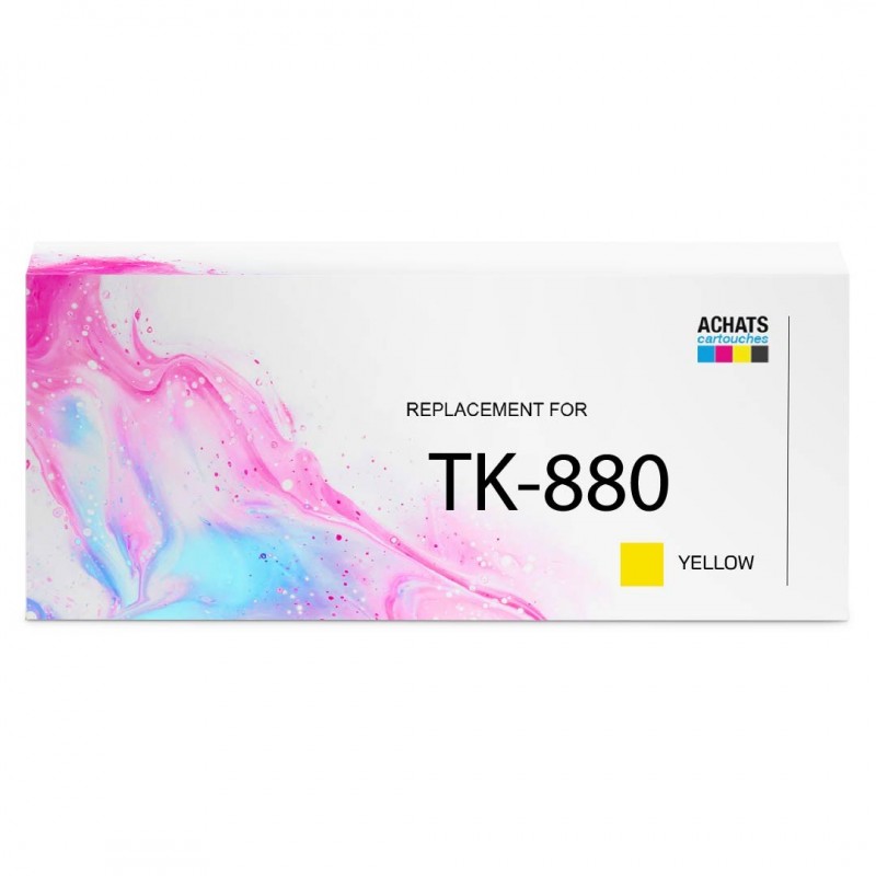 Toner laser compatible Kyocera 1T02KAANL0 TK-880Y