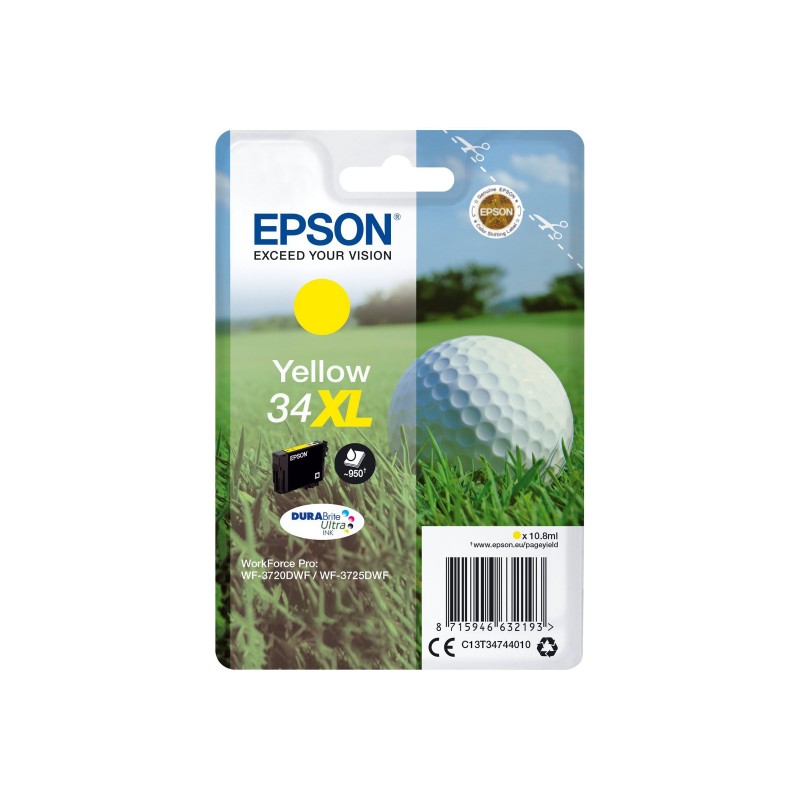 Epson T34 Balle de Golf - jaune - originale - cartouche d'encre