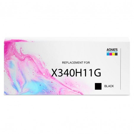 Cartouche de toner X340H11G Lexmark compatible Noir