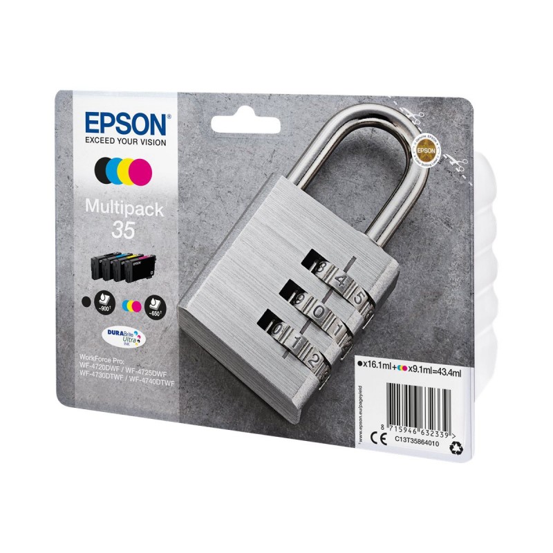 Epson T35 Cadenas - Pack de 4 - noire, cyan, magenta, jaune - originale - cartouche d'encre