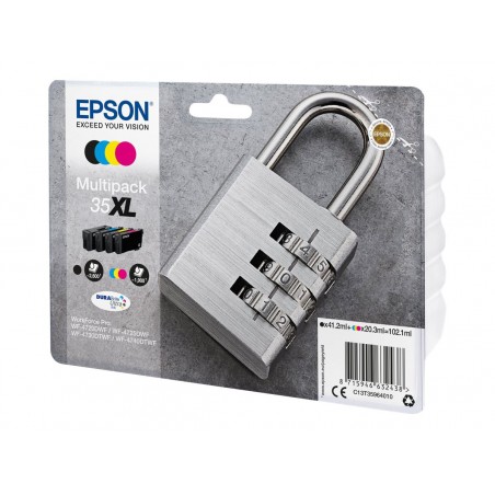 Epson T35XL Cadenas - Pack de 4 - à rendement élevé - noire, cyan, magenta, jaune - originale - cartouche d'encre