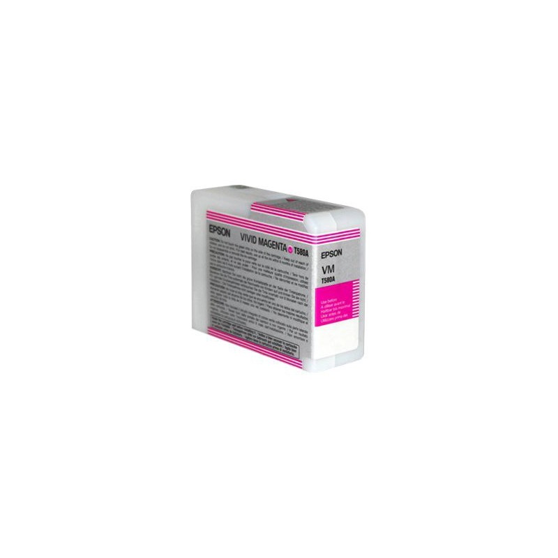 Epson T580A - magenta vif - originale - cartouche d'encre