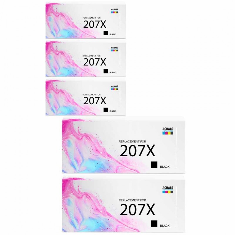 Pack de 5 cartouches compatibles 207X HP