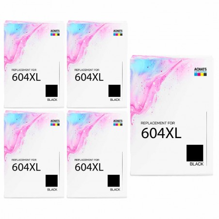 Pack de 5 Epson 604XL cartouches d'encre compatibles