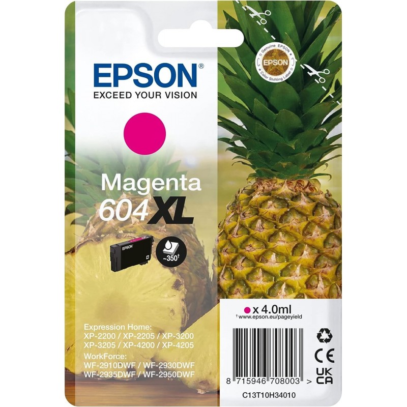 EPSON C13T10H34010 604XL Cartouche d'encre EPSON