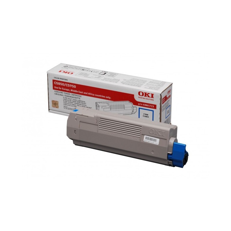 OKI 43865723 - cyan - original - toner