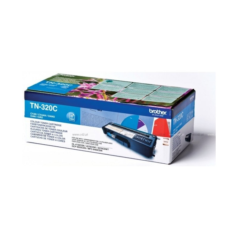 Brother TN320C - cyan - original - toner