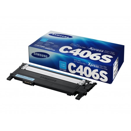 Samsung CLT-C406S - cyan - original - toner